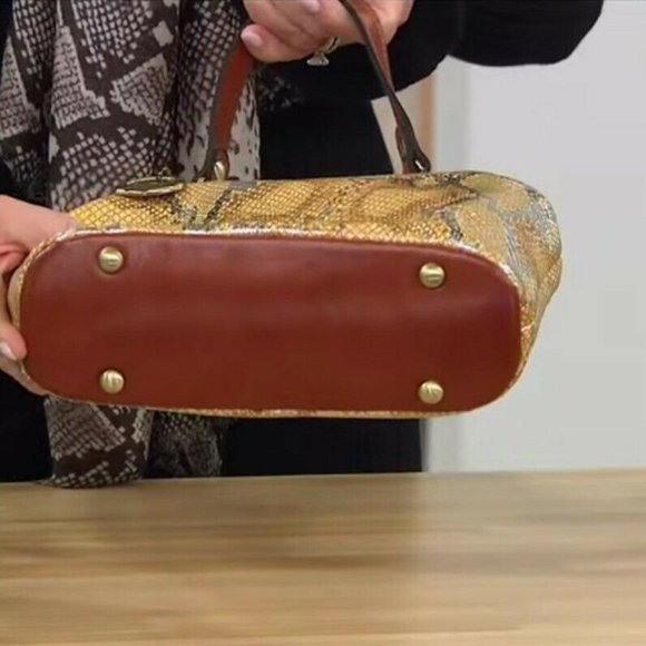 Patricia Nash Laureana Leather Frame Satchel NEW - Picture 2 of 2